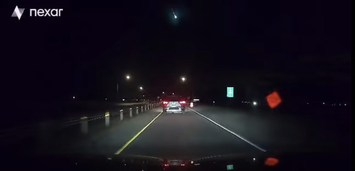 A fireball could be seen by drivers on Midvalley Highway early Thursday at 4:49 a.m. as a meteor li...